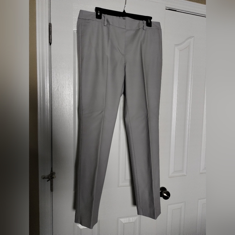 Liz Claiborne Light Gray Straight Leg Dress Pants Size 12 NWOT